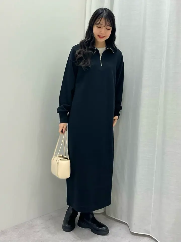 ハーフZIP裏毛ワンピース/AMERICAN HOLIC（アメリカンホリック）の