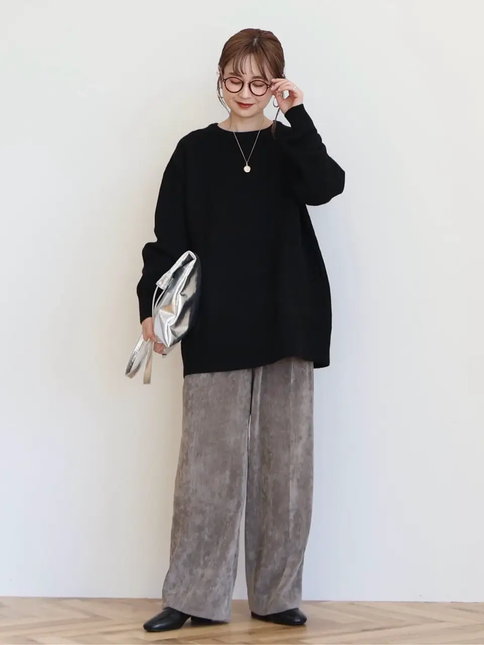 サイドポケットロングニットプルオーバー/AMERICAN HOLIC（アメリカン