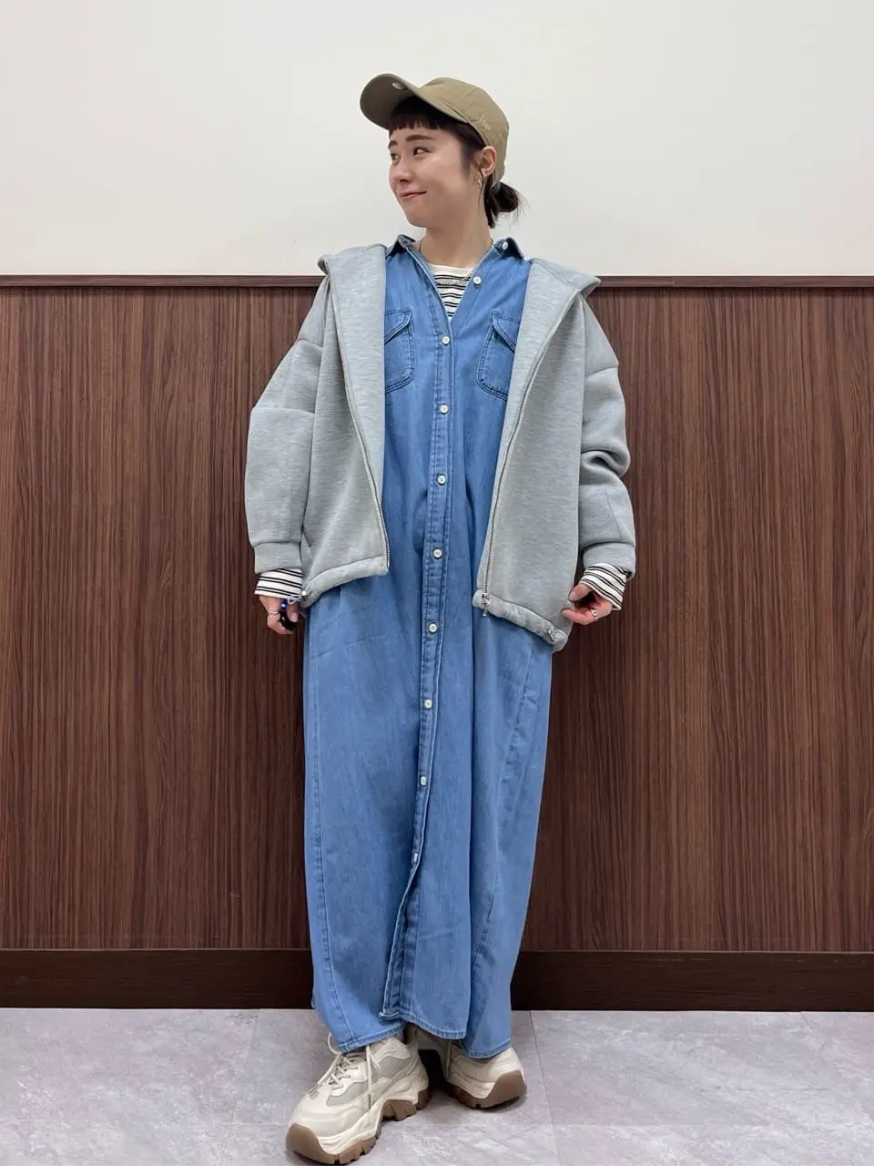 ショルダーギャザーワッフルプルオーバー/AMERICAN HOLIC（アメリカン