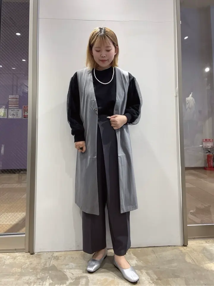 慈雨　変形ロングベスト 慈雨 ロングベスト ワンピース