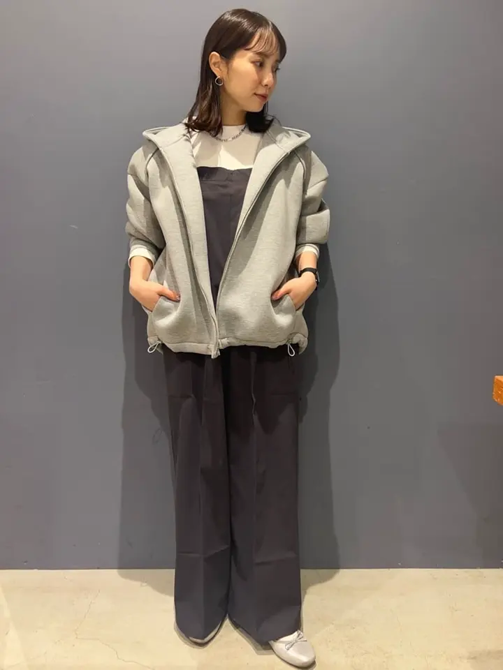 ほぼ未使用 ポーチ付 ポリエステルドロストフーディー パーカー ポンチドロストZIPパーカー/AMERICAN HOLIC（アメリカンホリック）の