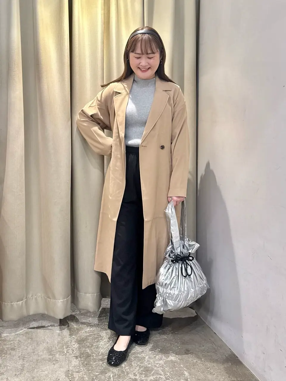 花粉防止Wボタントレンチコート/AMERICAN HOLIC（アメリカンホリック