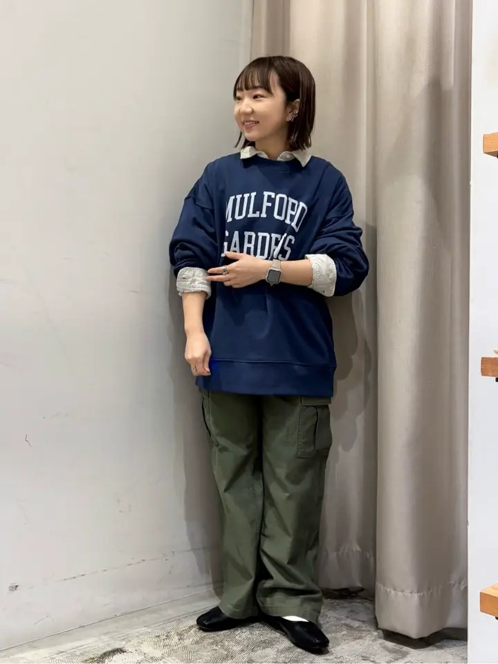 カレッジロゴ裏毛プルオーバー/AMERICAN HOLIC（アメリカンホリック