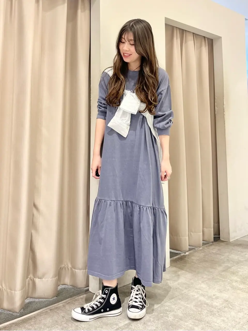 ≪USED≫丈違いロゴティアードカットワンピース/AMERICAN HOLIC