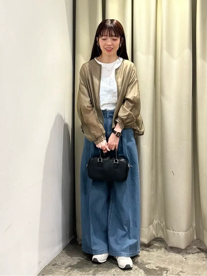 ノーカラーシアーZIPブルゾン/AMERICAN HOLIC（アメリカンホリック）の