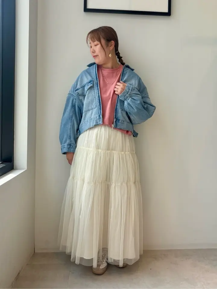 デニムショートブルゾン/AMERICAN HOLIC（アメリカンホリック）の