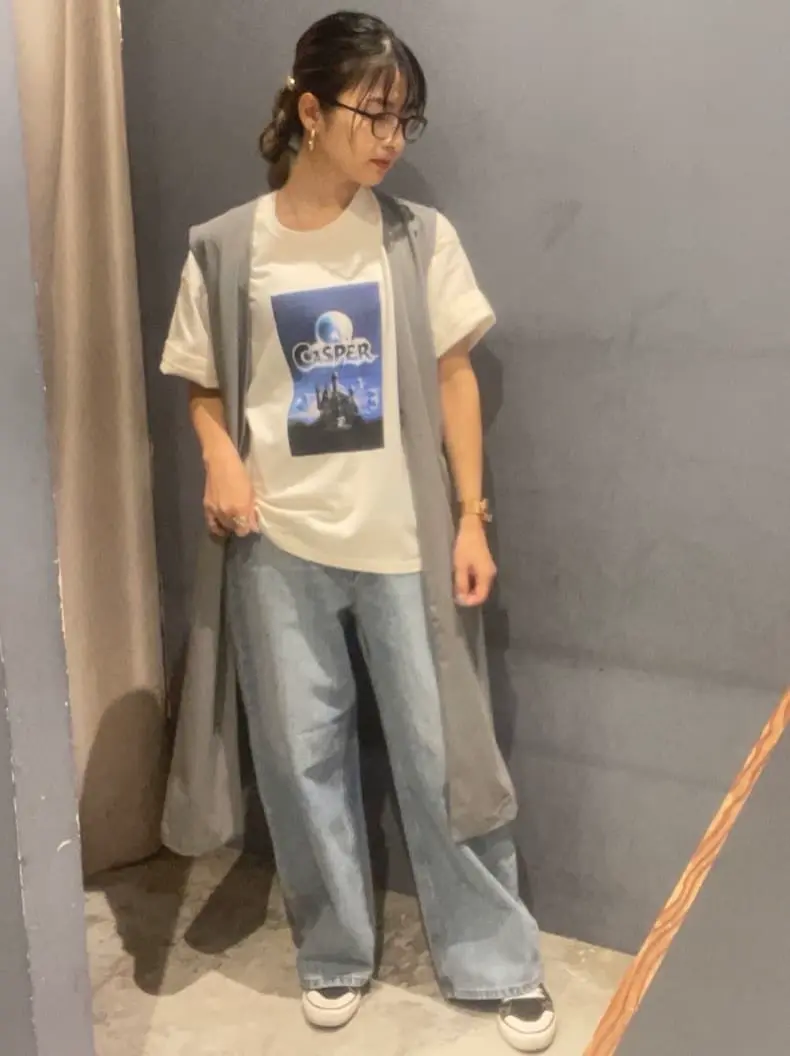 Vネックロングジレ/AMERICAN HOLIC（アメリカンホリック）のベスト