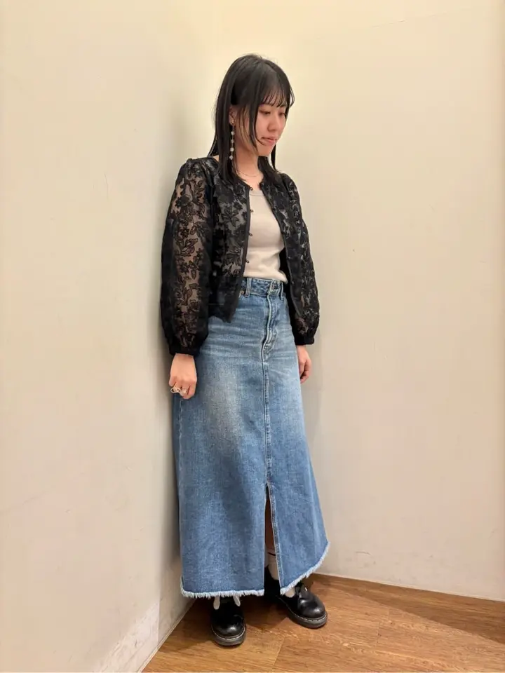 新品⭐︎異素材ドッキングトップス⭐︎定価２３１００円⭐︎デニム✖️ブラック☆送料込み 抗菌防臭テレコタンクトップ/AMERICAN HOLIC（アメリカンホリック）の