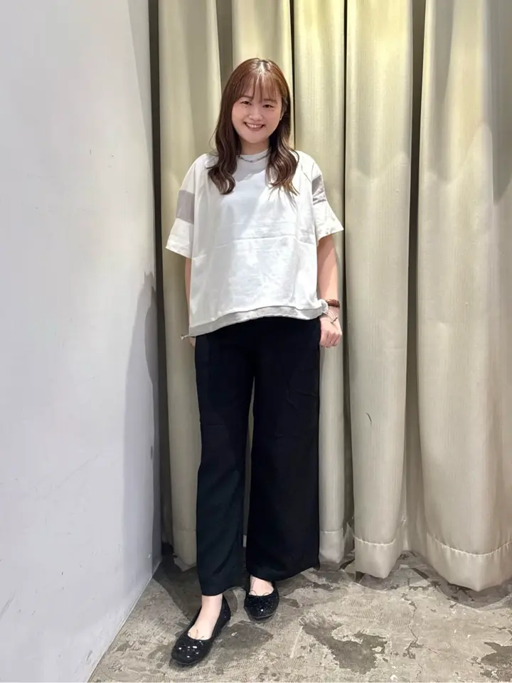 異素材ライン切替プルオーバー/AMERICAN HOLIC（アメリカンホリック