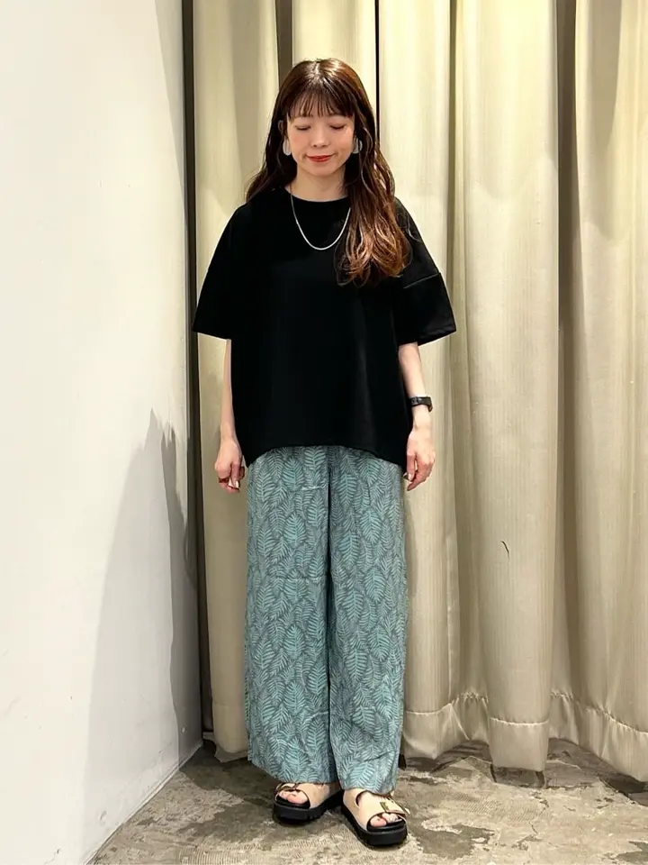 ≪USED≫ボーホー柄プリントワイドパンツ/AMERICAN HOLIC（アメリカン