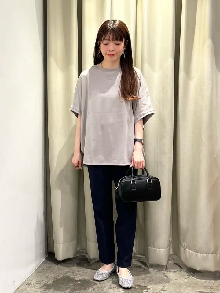 接触冷感スムースニュアンスロングプルオーバー/チュニック/AMERICAN