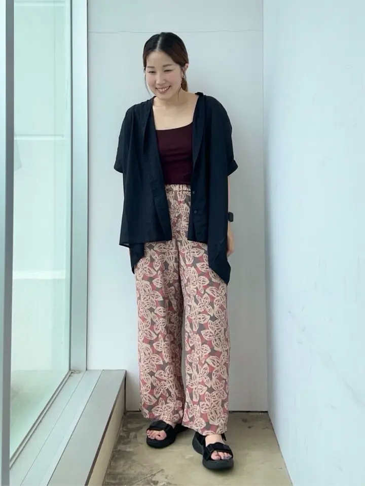 ≪USED≫ボーホー柄プリントワイドパンツ/AMERICAN HOLIC（アメリカン