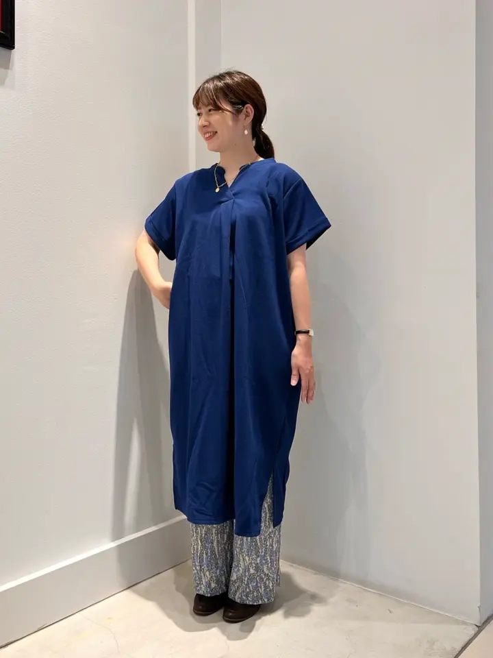 ジョーゼット半袖タックワンピース/AMERICAN HOLIC（アメリカン