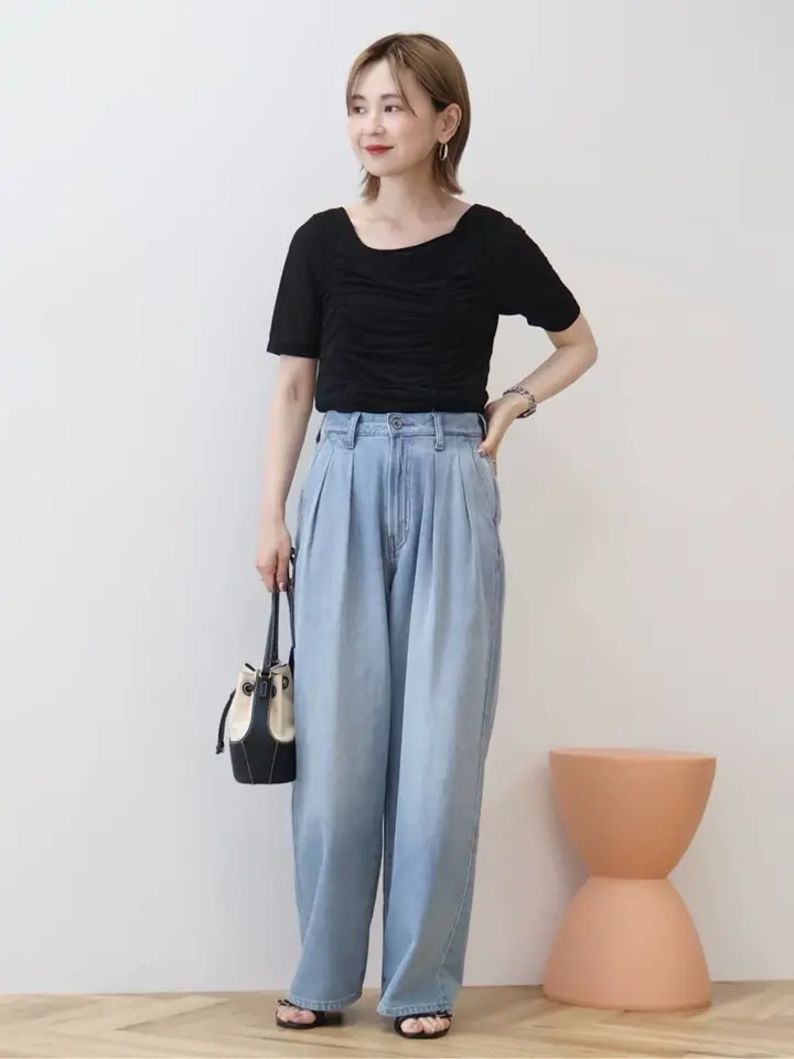 2点SET】アシメシアーT＋ラメインナー/AMERICAN HOLIC（アメリカン