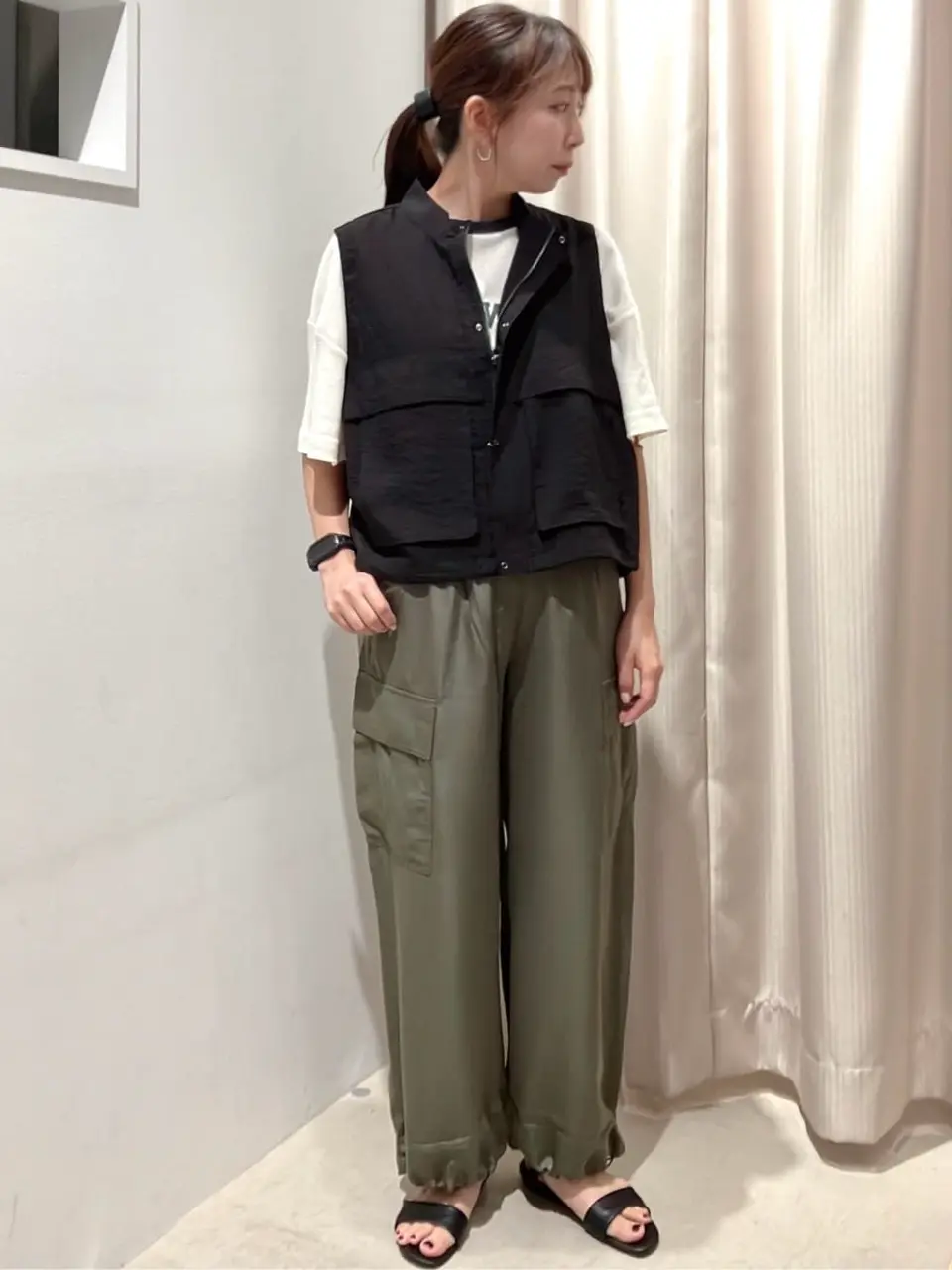 ≪USED≫サテンカーゴパンツ/AMERICAN HOLIC（アメリカンホリック）の