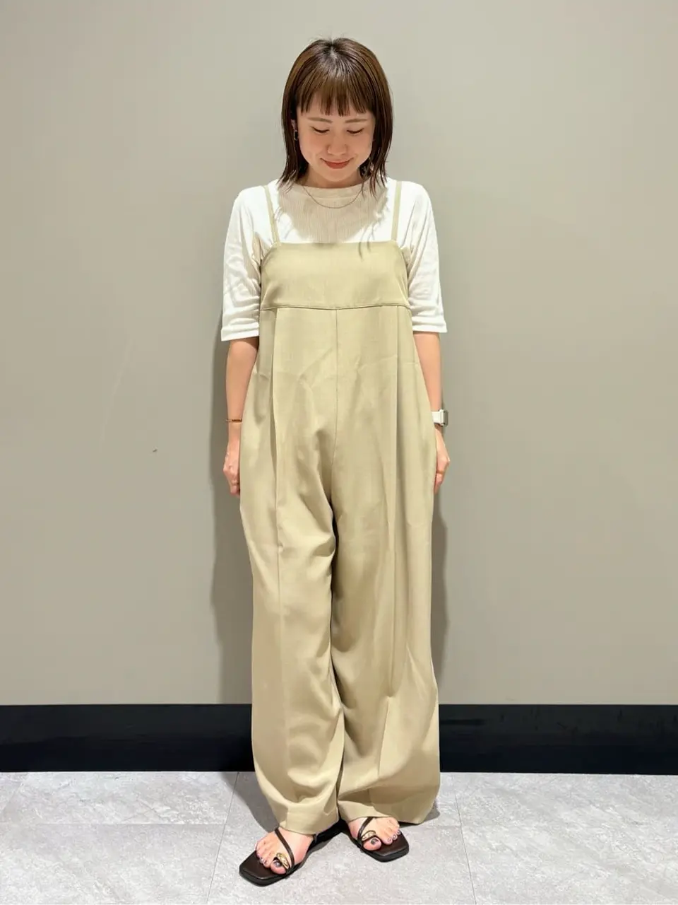 ≪USED≫【WEB限定】サイドラインバックリボンサロペット/AMERICAN