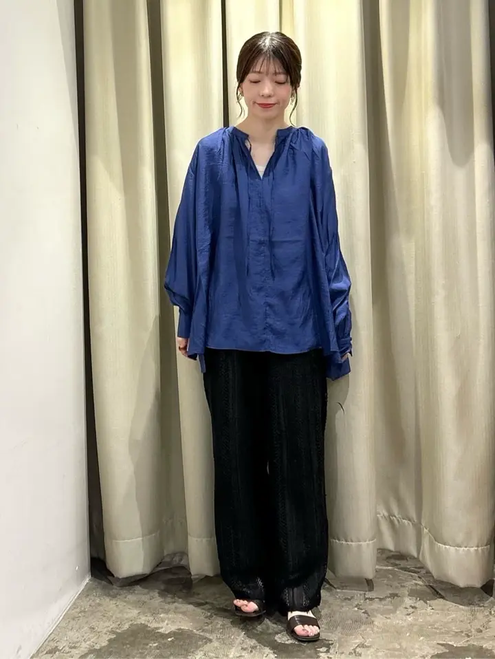 スキッパーギャザーブラウス/AMERICAN HOLIC（アメリカンホリック）の