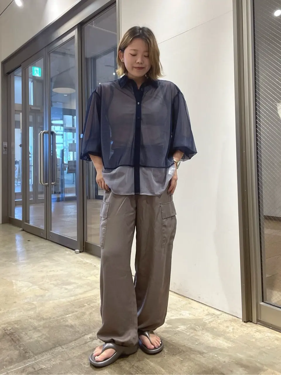 Tibi ネイビーサテンカーゴパンツ 34 Deuxieme Classe サテンカーゴパンツ/AMERICAN HOLIC（アメリカンホリック）のその他