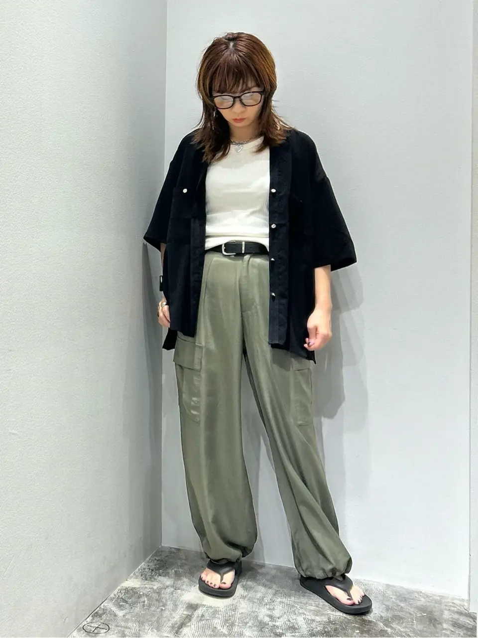 サテンカーゴパンツ/AMERICAN HOLIC（アメリカンホリック）のその他