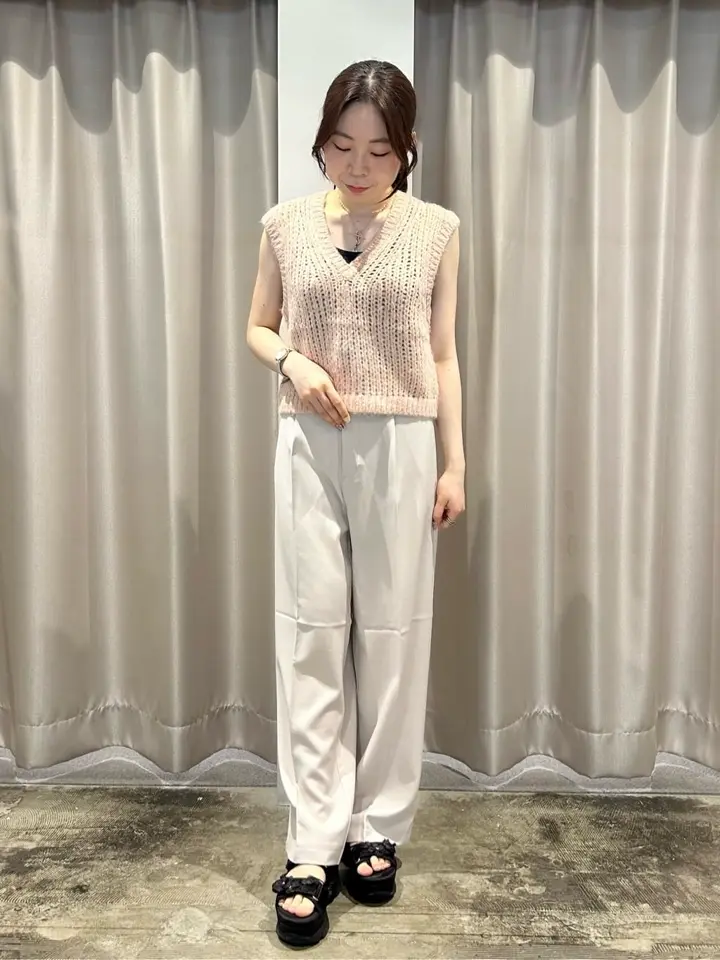 選べる丈】甘編みニットベスト/AMERICAN HOLIC（アメリカンホリック
