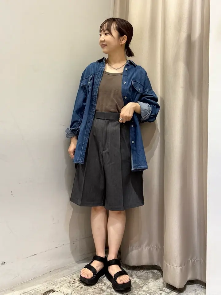 イージーケアタックハーフパンツ/AMERICAN HOLIC（アメリカンホリック