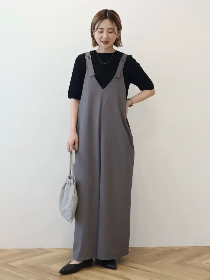 イージーケアVネックオールインワン/AMERICAN HOLIC（アメリカン