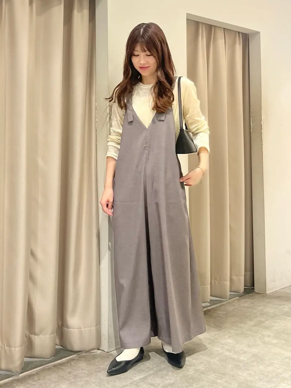 イージーケアVネックオールインワン/AMERICAN HOLIC（アメリカン