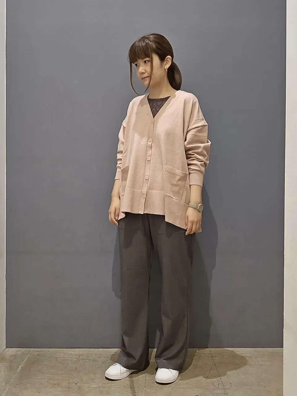 バイパチVネックルーズカーディガン＜静電気軽減＞/AMERICAN HOLIC