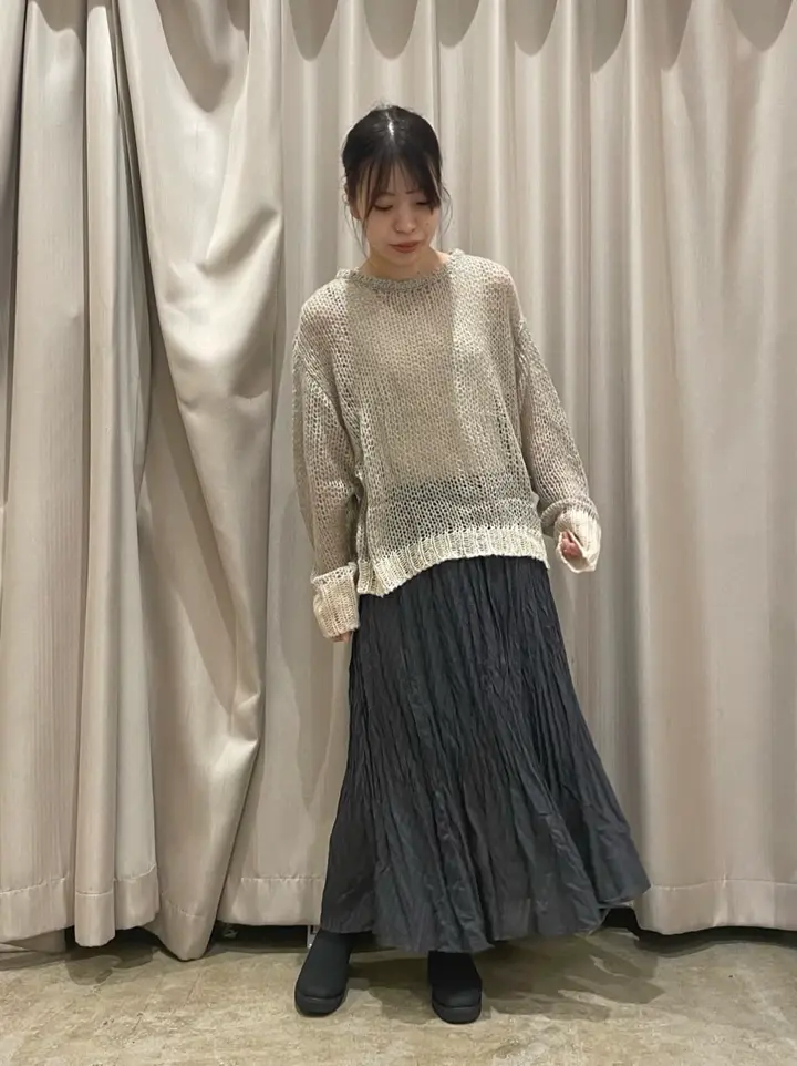 カットジャガードプリーツスカート/AMERICAN HOLIC（アメリカン