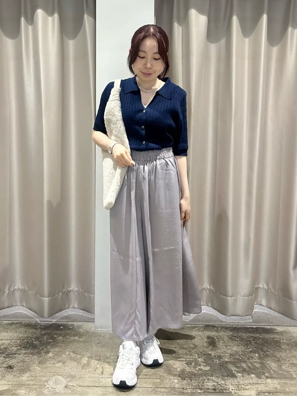 ≪USED≫【2WAY】金ボタン衿付きケーブルプルオーバー/AMERICAN HOLIC