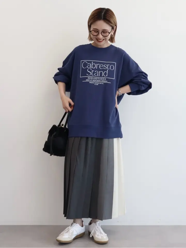 スキンボリック ボックスロゴプリント裏毛プルオーバー/AMERICAN HOLIC（アメリカン