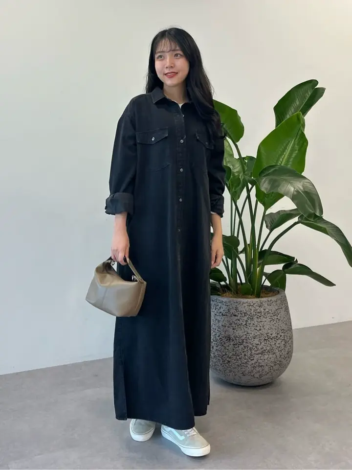  PARTYオリジナル刺繍アメスリデニムシャツワンピース PARTYオリジナル刺繍アメスリデニムシャツワンピース オリジナル