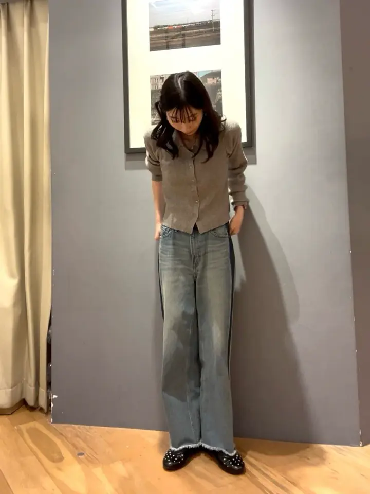 バイパチ襟付き前あきリブプルオーバー＜静電気軽減＞/AMERICAN