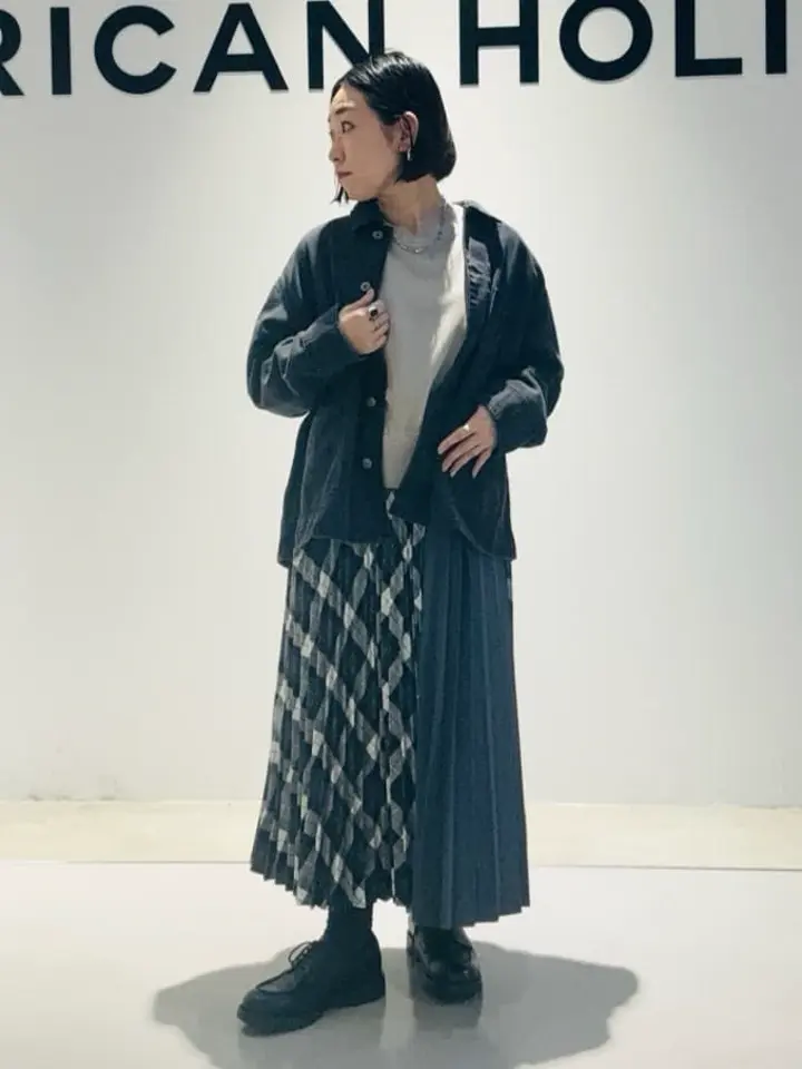 【着用回数(少)】 yori 速乾裏毛プルオーバー グレー ピグメント裏毛プルオーバー/AMERICAN HOLIC（アメリカンホリック）の