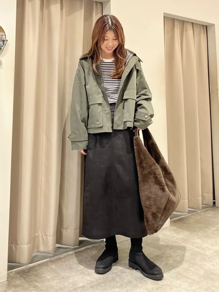 ジャケット・アウター American ノーカラーシアーZIPブルゾン/AMERICAN HOLIC（アメリカンホリック）の