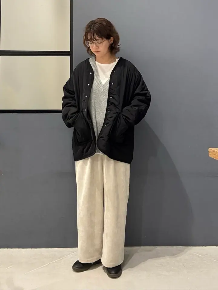 ラメ入りVネックニットベスト/AMERICAN HOLIC（アメリカンホリック）の