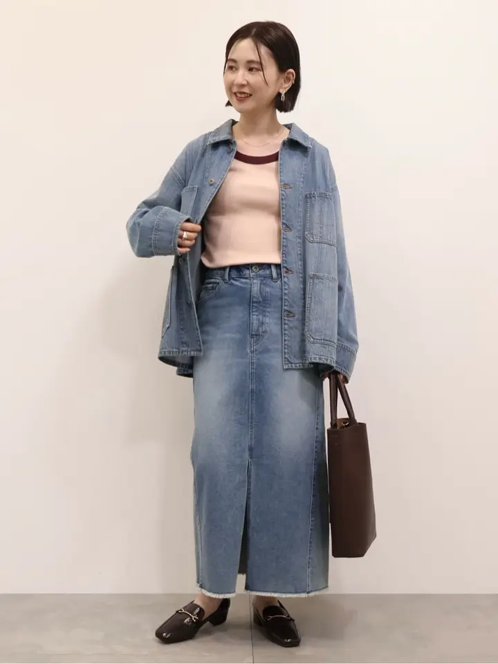 デニムカバーオールジャケット/AMERICAN HOLIC（アメリカン