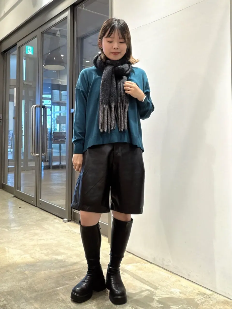 バイカラーシャギーマフラー/AMERICAN HOLIC（アメリカン