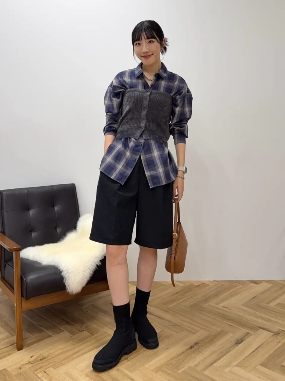 ≪USED≫タックハーフパンツ/AMERICAN HOLIC（アメリカンホリック）の