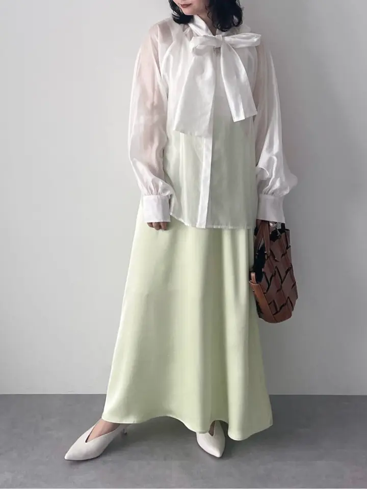 最終値下　美品　Gucci ブラウス　リボン　シースルー　アイボリー　ミケーレ 最終値下 美品 Gucci ブラウス リボン シースルー アイボリー ミケーレ