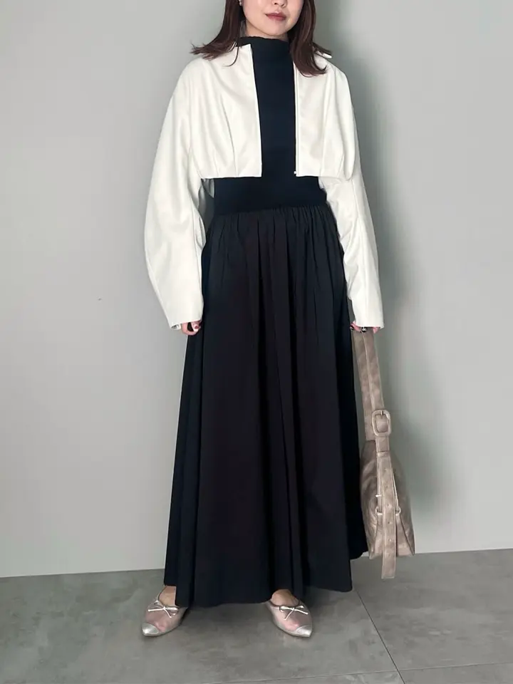 リブニットドッキングワンピース/AnriettMusée（アンリエットミュゼ