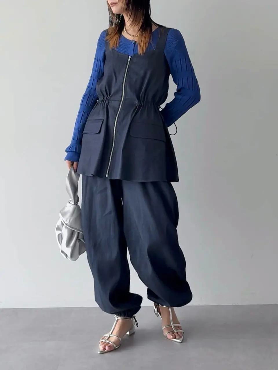 ヴィンテージペプラムオールインワン/AnriettMusée（アンリエット