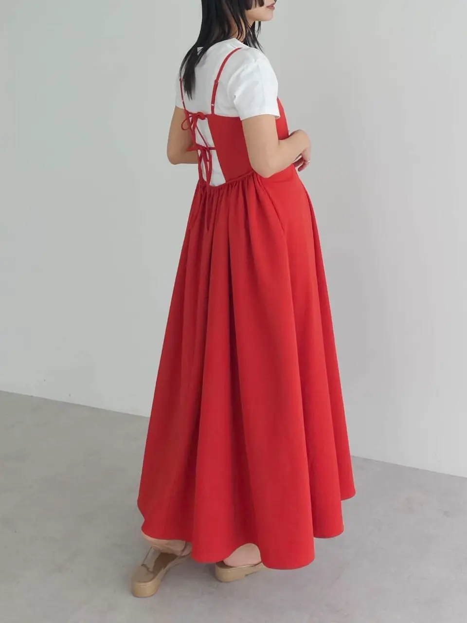 ※てぃも アンドレスド キャミワンピースのみ バックデザインキャミワンピース/AnriettMusée（アンリエットミュゼ