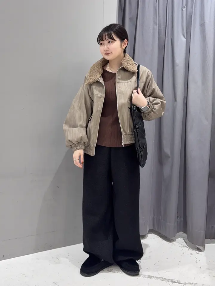 フェイクレザー衿ボアブルゾン/CRAFT STANDARD BOUTIQUE（クラフト