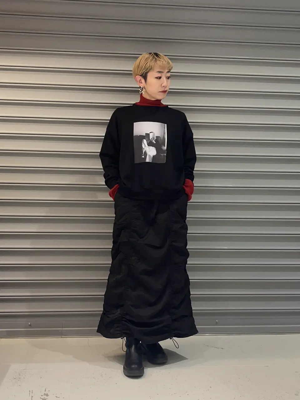 ドロストシャーリングデザインスカート/CRAFT STANDARD BOUTIQUE