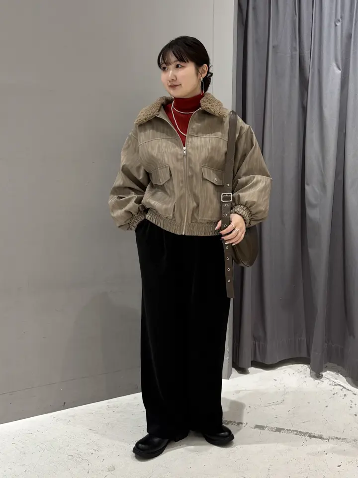 フェイクレザー衿ボアブルゾン/CRAFT STANDARD BOUTIQUE（クラフト