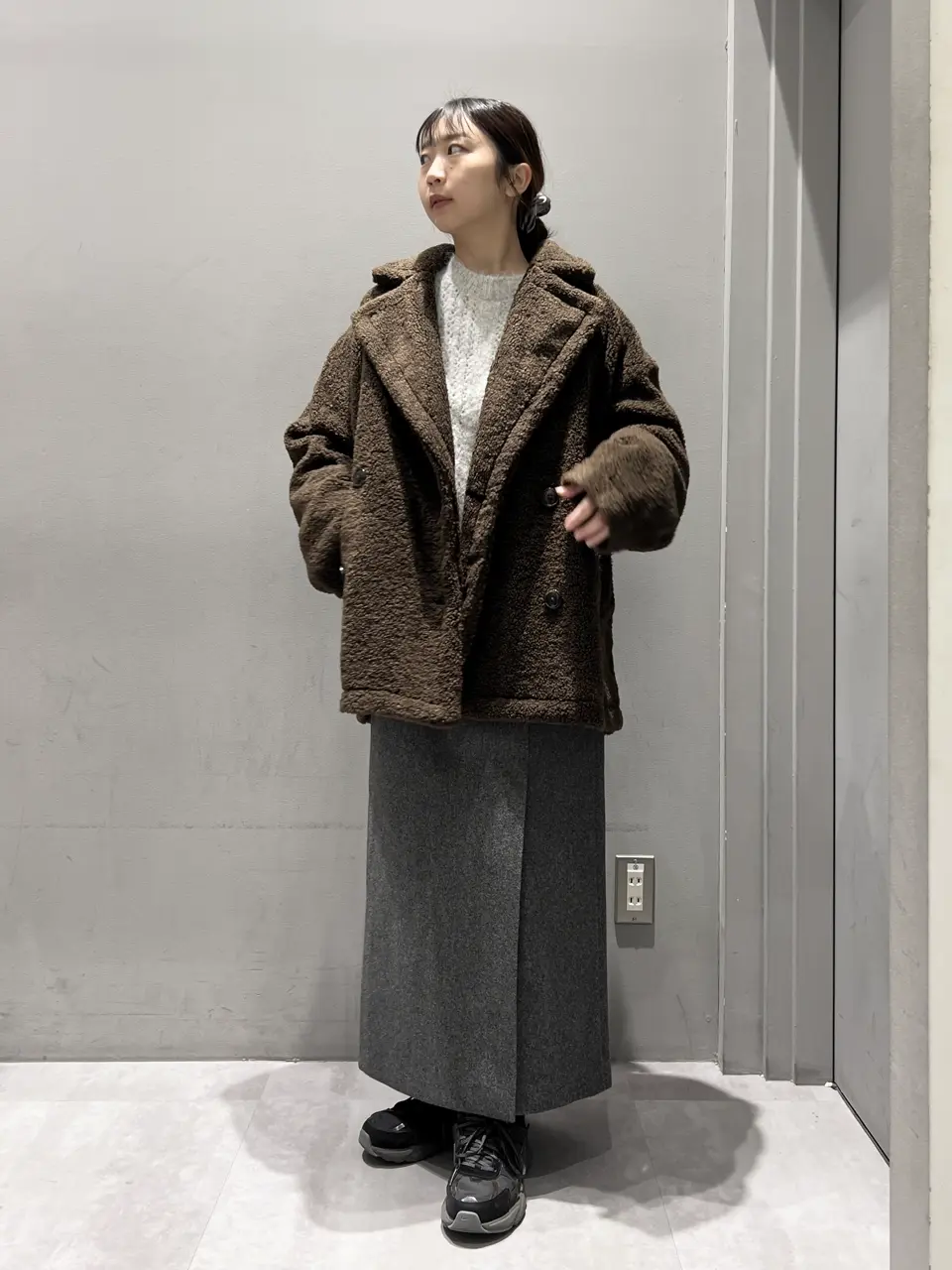 ♡フィラ♡テニス♡モコモココート♡XL 野崎智子がフィラ（FILA）で始める冬支度♡ | sweet web | 宝島社の