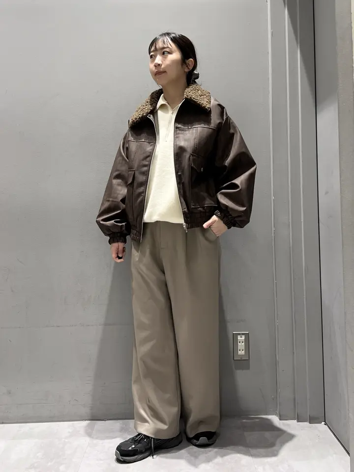 フェイクレザー衿ボアブルゾン/CRAFT STANDARD BOUTIQUE（クラフト
