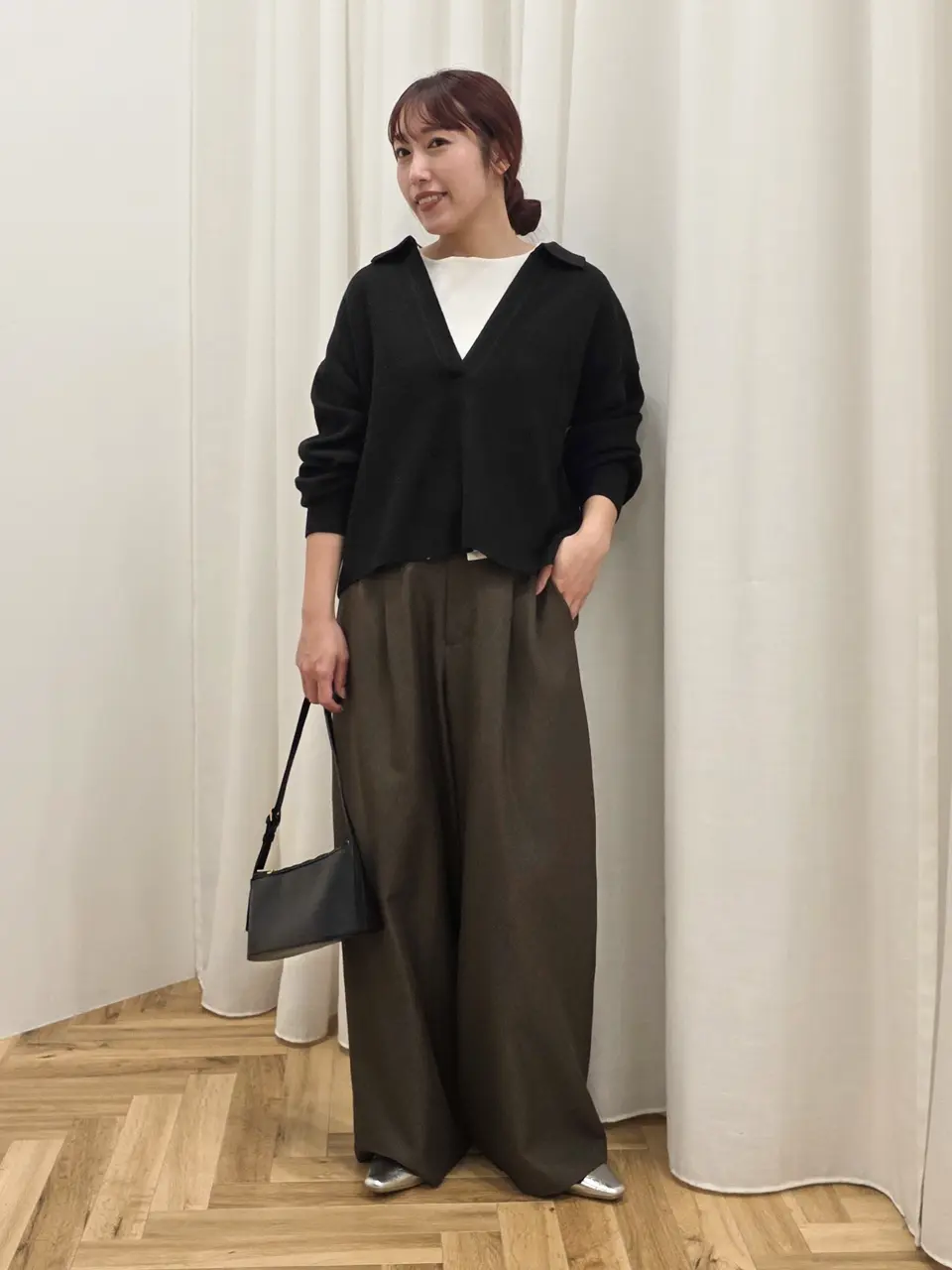 洗える/深Vネックニットプルオーバー/CRAFT STANDARD BOUTIQUE