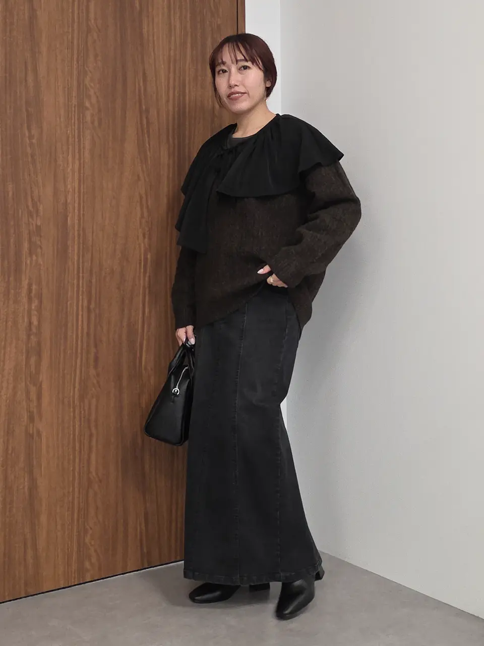 クルーネックバックメローカットソー/CRAFT STANDARD BOUTIQUE クルーネックバックメローカットソー/CRAFT STANDARD BOUTIQUE